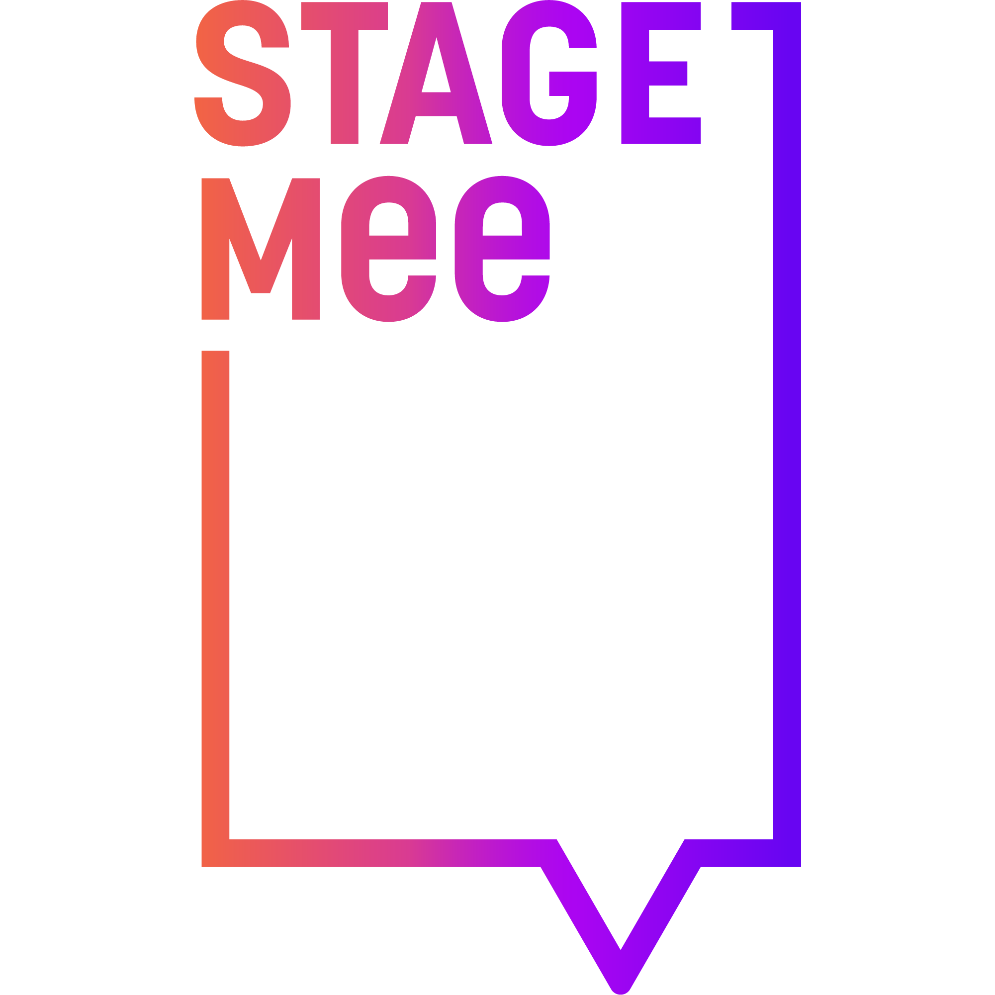 STAGEMee Logo bunt Farbverlauf